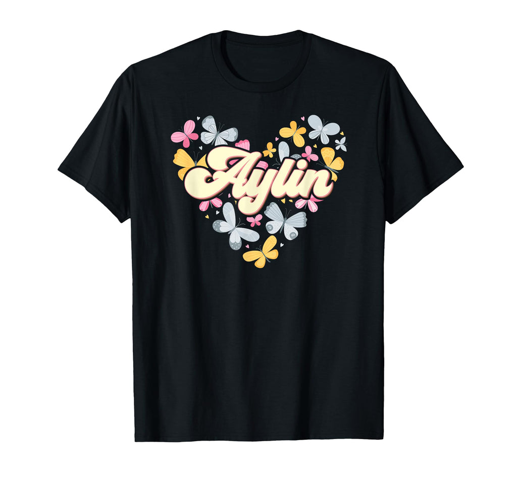 Aylin Butterfly First Name Name T-Shirt - Graphic Print for Adults - T-Shirt, Sweatshirt, Hoodie