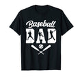 Mens Baseball Dad Fathers Day T-Shirt - Minimalist Print Men Women - T-Shirt, Sweatshirt, Hoodie