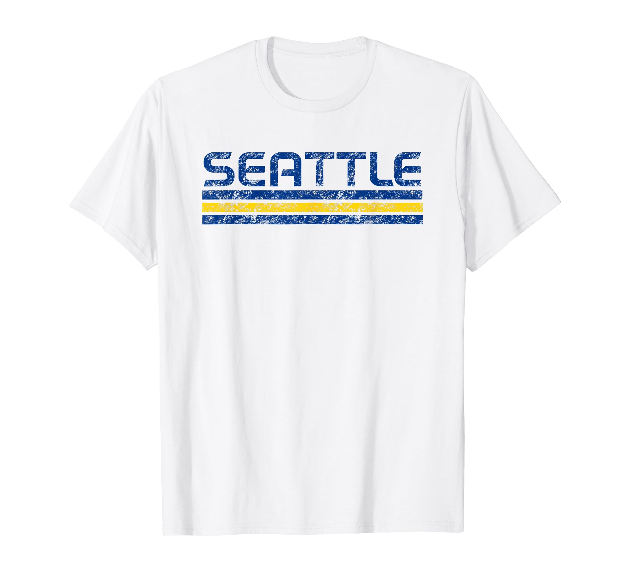 Seattle Washington Weathered Stripe T-Shirt - Unique Graphic for Adults - T-Shirt, Sweatshirt, Hoodie