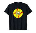 Softball 14 Sport Varsity Number T-Shirt - Aesthetic Graphic Unisex - T-Shirt, Sweatshirt, Hoodie