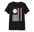Proud Baseball Dad Usa American Flag T-Shirt - Casual Everyday Wear Unisex - T-Shirt, Sweatshirt, Hoodie