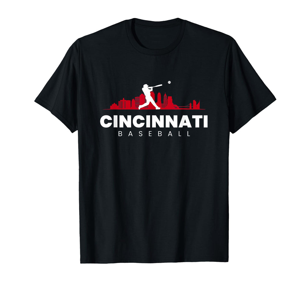 Cincinnati Baseball Minimalist Baseball T-Shirt - Trendy Graphic Unisex - T-Shirt, Sweatshirt, Hoodie