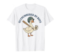 Outnumbered Funny Goose Baseball Mom T-Shirt - Novelty Apparel for Adults - T-Shirt, Sweatshirt, Hoodie