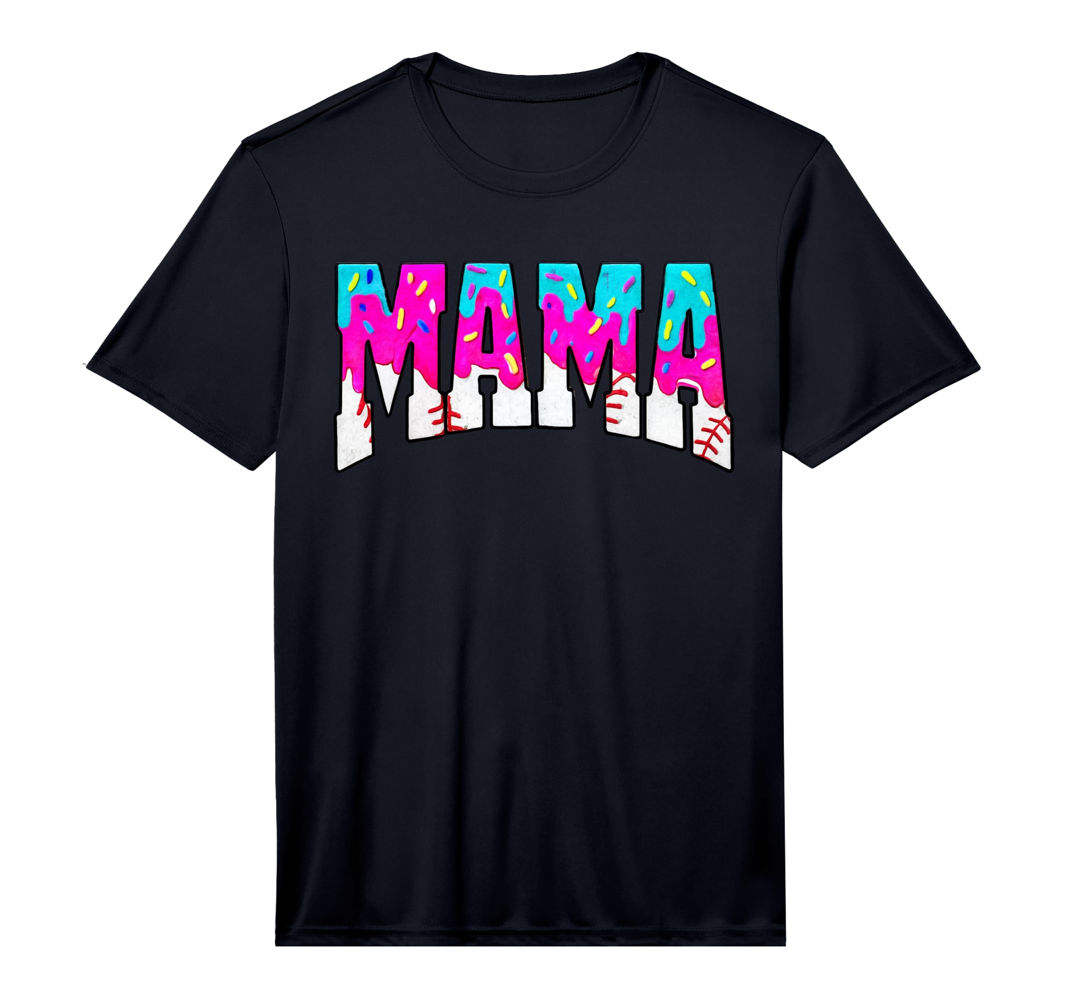 Mens Baseball Mama Drip Moms Ice Cream T-Shirt - Novelty Apparel Men Women - T-Shirt, Sweatshirt, Hoodie