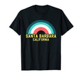 Santa Barbara California Rainbow T-Shirt - Custom Art Print Unisex - T-Shirt, Sweatshirt, Hoodie