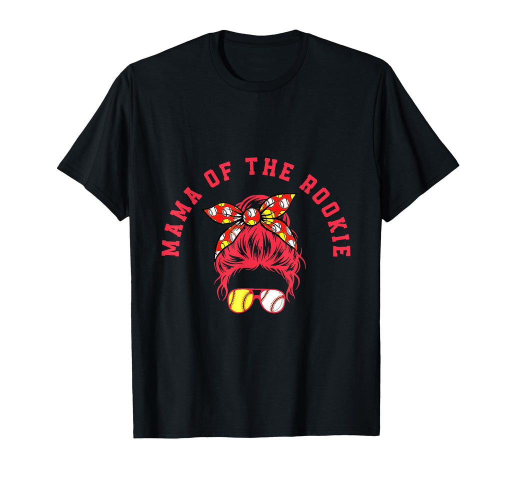 Baseball Mama Rookie Proud Sports T-Shirt - Minimalist Print for Adults - T-Shirt, Sweatshirt, Hoodie