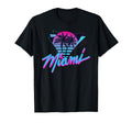 Miami Palm Trees Vaperwave Synthwave T-Shirt - Novelty Apparel for Adults - T-Shirt, Sweatshirt, Hoodie