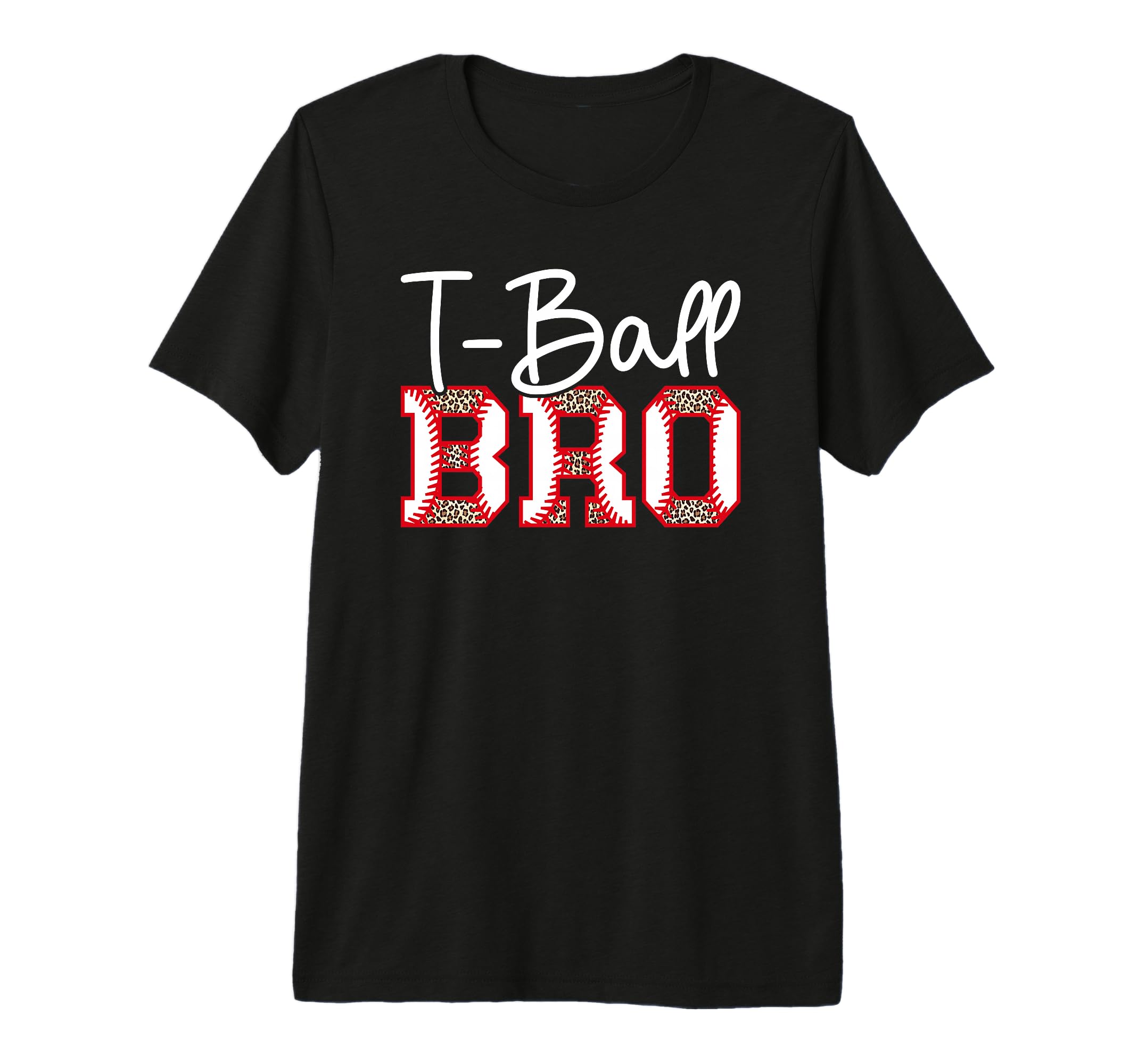 T Ball Bro Leopard Baseball T Ball T-Shirt - Novelty Apparel for Adults - T-Shirt, Sweatshirt, Hoodie
