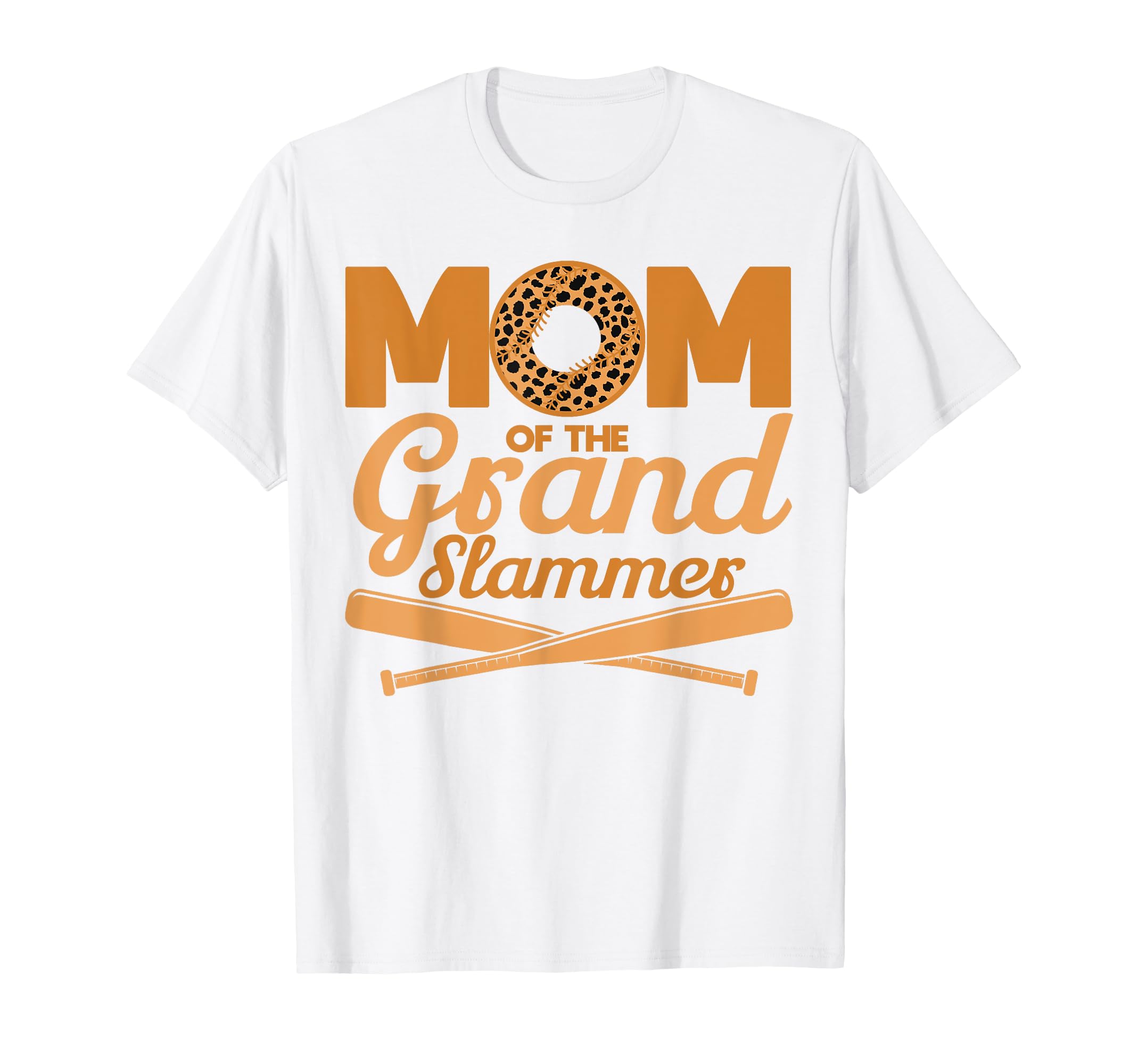 Baseball Mom Mom Grand Slammer Leopard T-Shirt - Trendy Graphic Men Women - T-Shirt, Sweatshirt, Hoodie