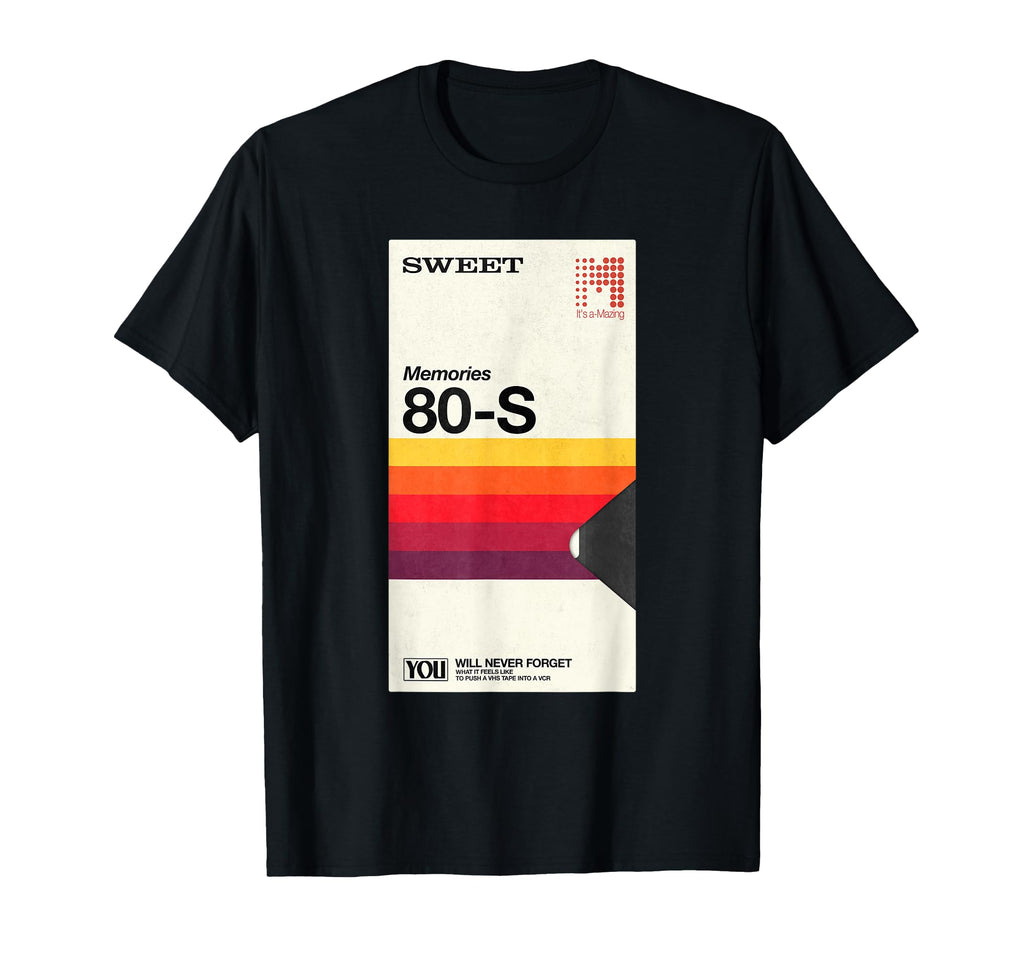 Never Forget Vhs Vcr Video Cassette T-Shirt - Minimalist Print for Adults - T-Shirt, Sweatshirt, Hoodie