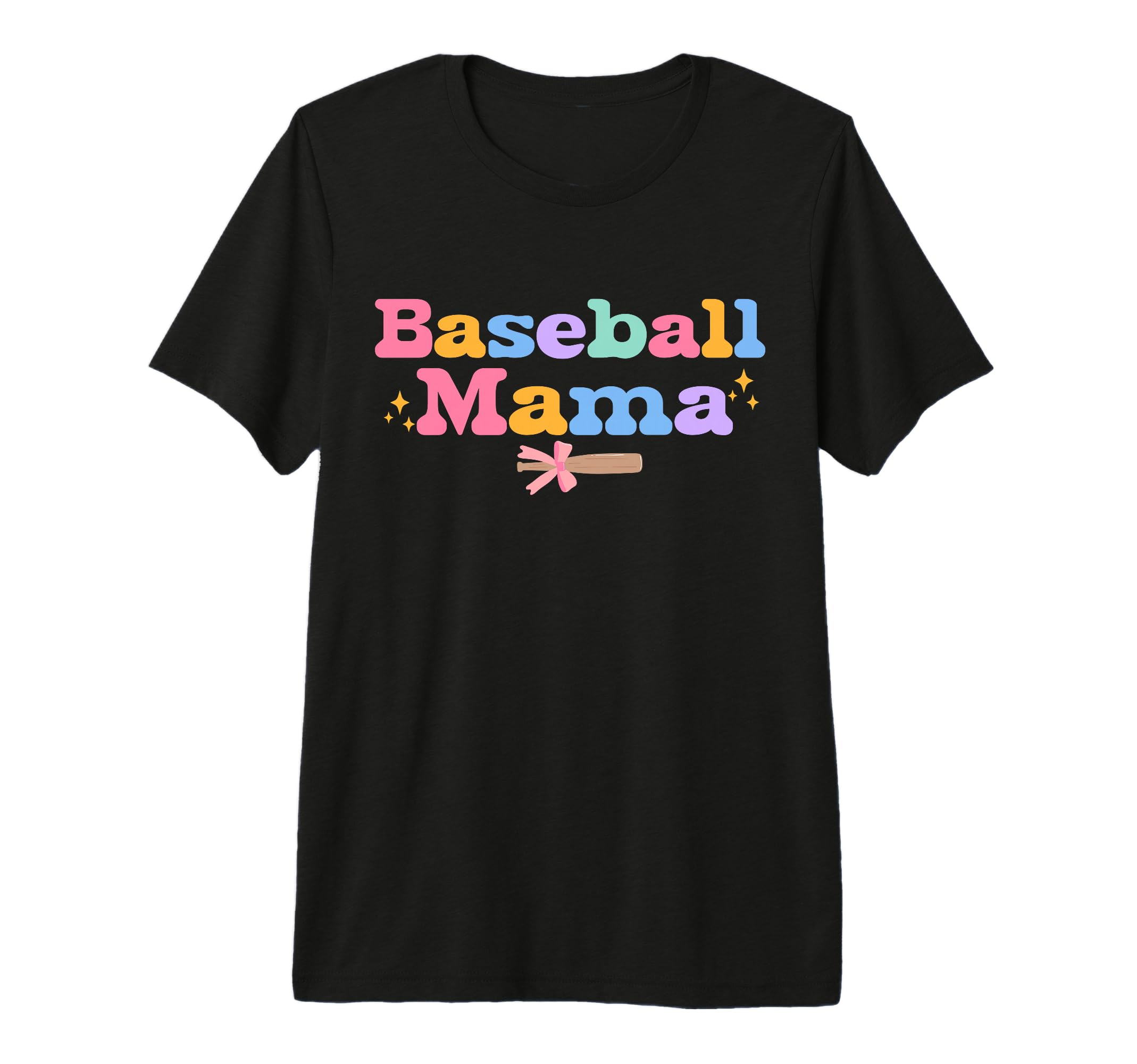 Baseball Mama Coquette Bow Cheer T-Shirt - Aesthetic Graphic for Adults - T-Shirt, Sweatshirt, Hoodie