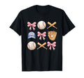 Baseball Coquette Bow Mom Sister T-Shirt - Streetwear Style Men Women - T-Shirt, Sweatshirt, Hoodie