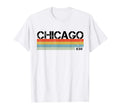 Chicago Area Code Stripes T-Shirt - Unique Graphic Men Women - T-Shirt, Sweatshirt, Hoodie