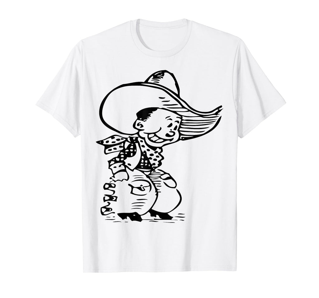 Cowboy Cartoon T-Shirt - Streetwear Style Men Women - T-Shirt, Sweatshirt, Hoodie