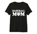 Baseball Mom Heart Family Matching Mommy T-Shirt - Streetwear Style Unisex - T-Shirt, Sweatshirt, Hoodie
