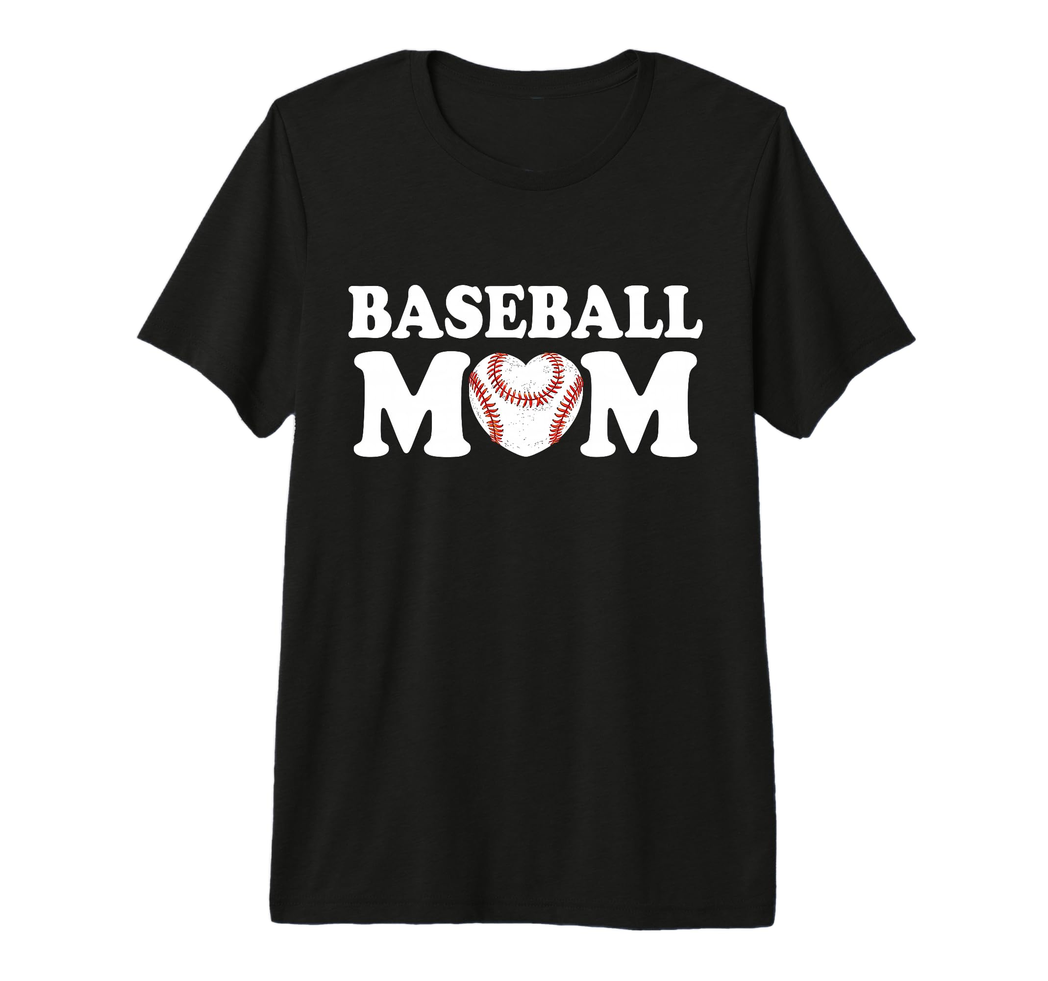 Baseball Mom Heart Family Matching Mommy T-Shirt - Streetwear Style Unisex - T-Shirt, Sweatshirt, Hoodie