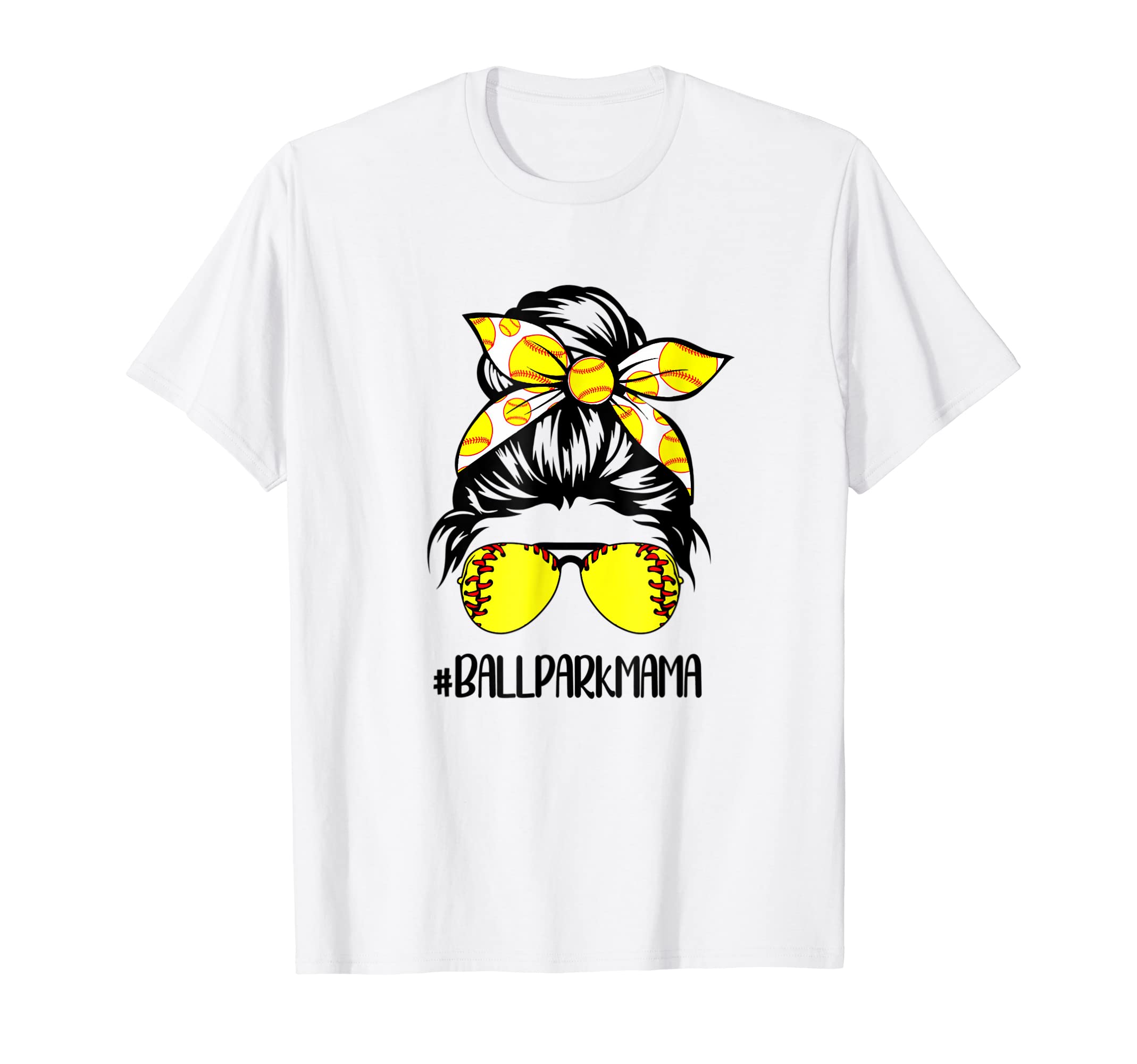 Ball Park Mama Baseball Softball T-Shirt - Minimalist Print for Adults - T-Shirt, Sweatshirt, Hoodie