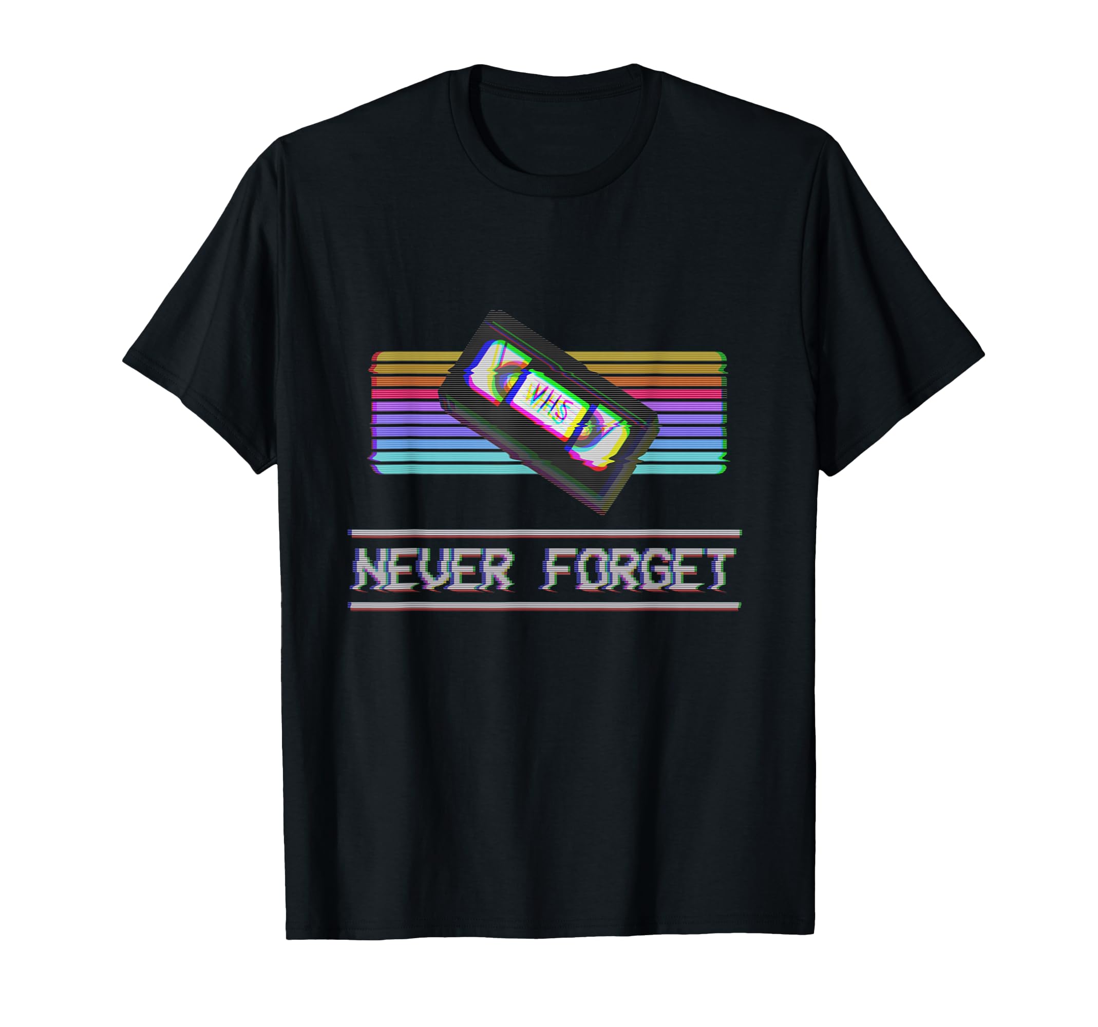 Never Forget Vhs Vcr Tape 80S 90S T-Shirt - Aesthetic Graphic for Adults - T-Shirt, Sweatshirt, Hoodie