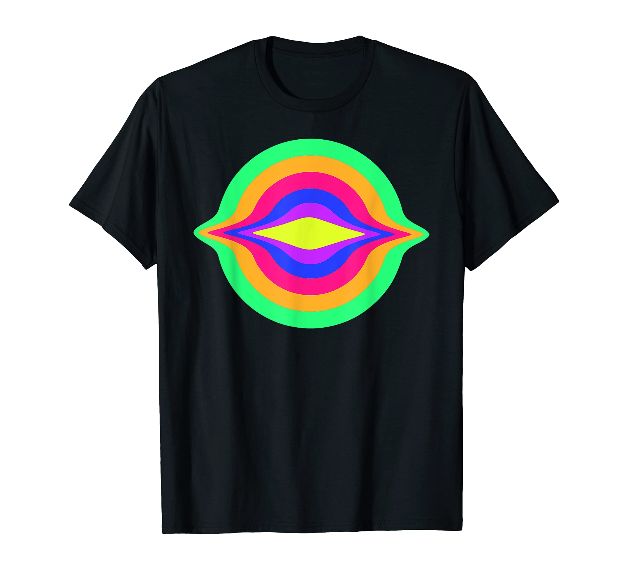 Drippy Yoga Trippy Glitch Multicolor T-Shirt - Minimalist Print for Adults - T-Shirt, Sweatshirt, Hoodie