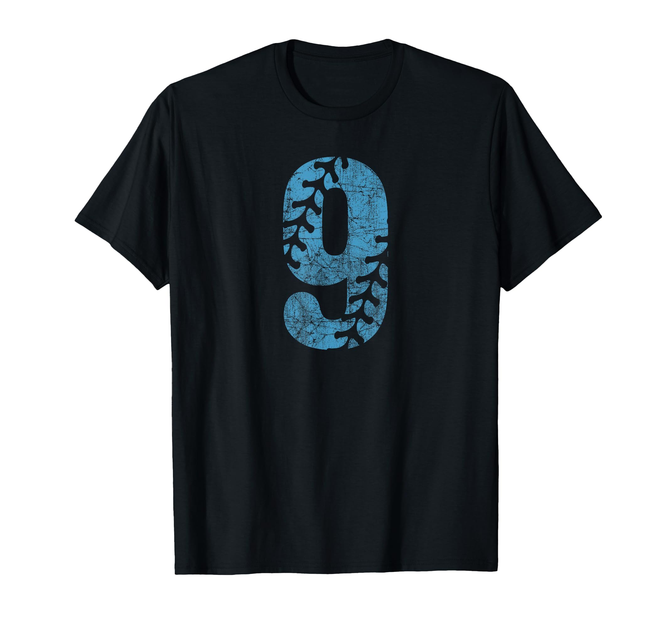 Baseball Softball Mom 9 Number Distressed T-Shirt - Graphic Print Unisex - T-Shirt, Sweatshirt, Hoodie
