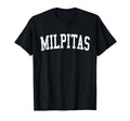 Milpitas Ca Distressed White Varsity T-Shirt - Streetwear Style Men Women - T-Shirt, Sweatshirt, Hoodie