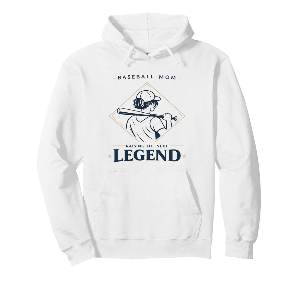 Baseball Mom Raising Next Baseball Hoodie - Fun Novelty Design Men Women - T-Shirt, Sweatshirt, Hoodie