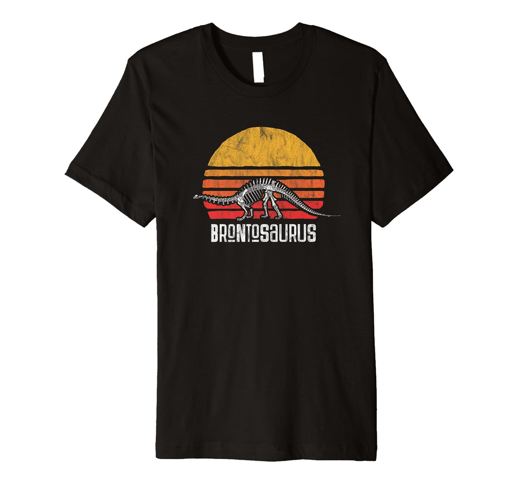 Brontosaurus Dinosaur Distressed T-Shirt - Novelty Apparel Unisex - T-Shirt, Sweatshirt, Hoodie