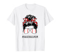 Mom Messy Hair Bun Aviators Glasses T-Shirt - Custom Art Print Unisex - T-Shirt, Sweatshirt, Hoodie