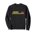 Cooper First Name Logo Sunset Surfer Sweatshirt - Graphic Print Men Women - T-Shirt, Sweatshirt, Hoodie