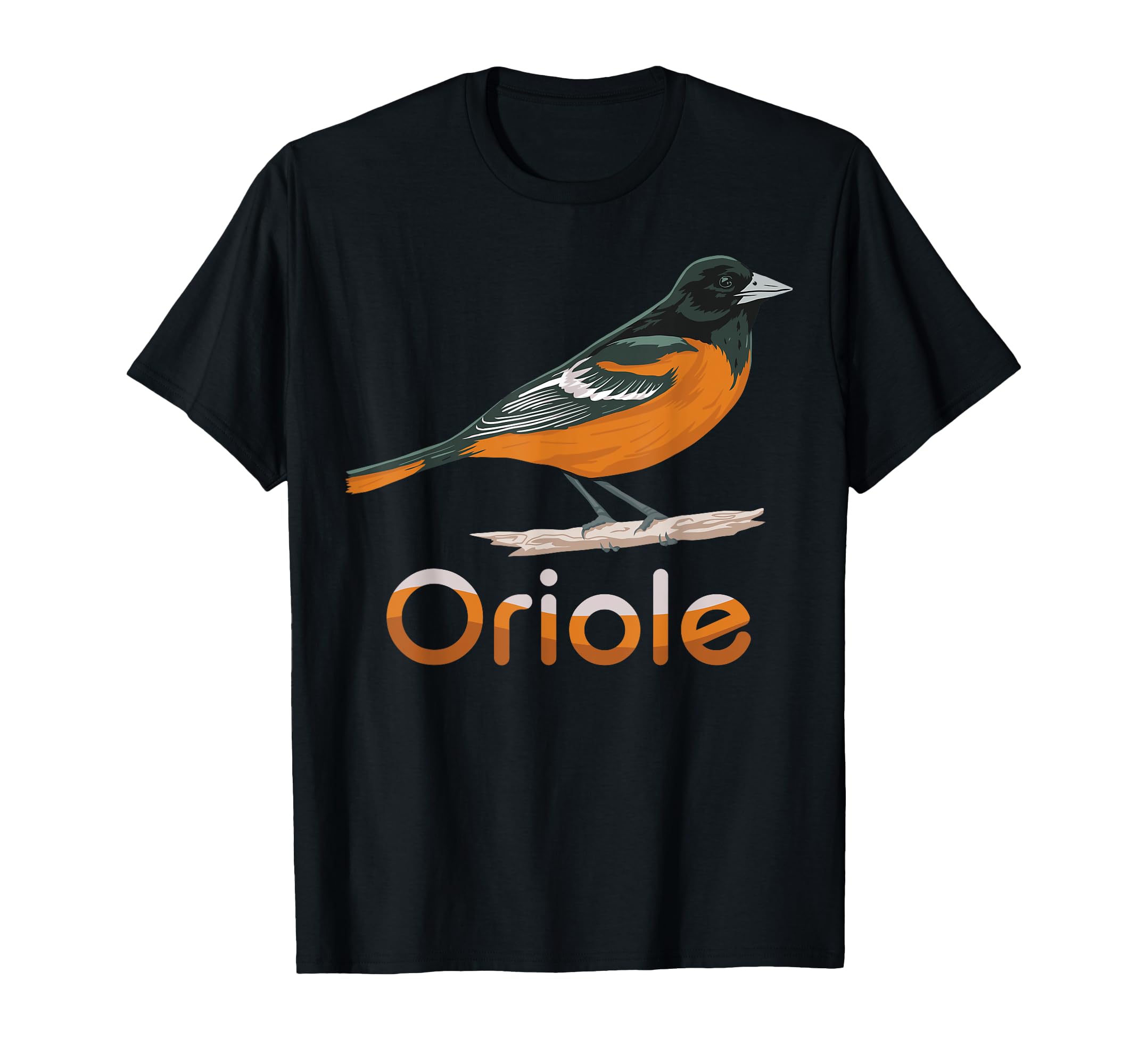 Distressed Oriole Bird T-Shirt - Minimalist Print for Adults - T-Shirt, Sweatshirt, Hoodie