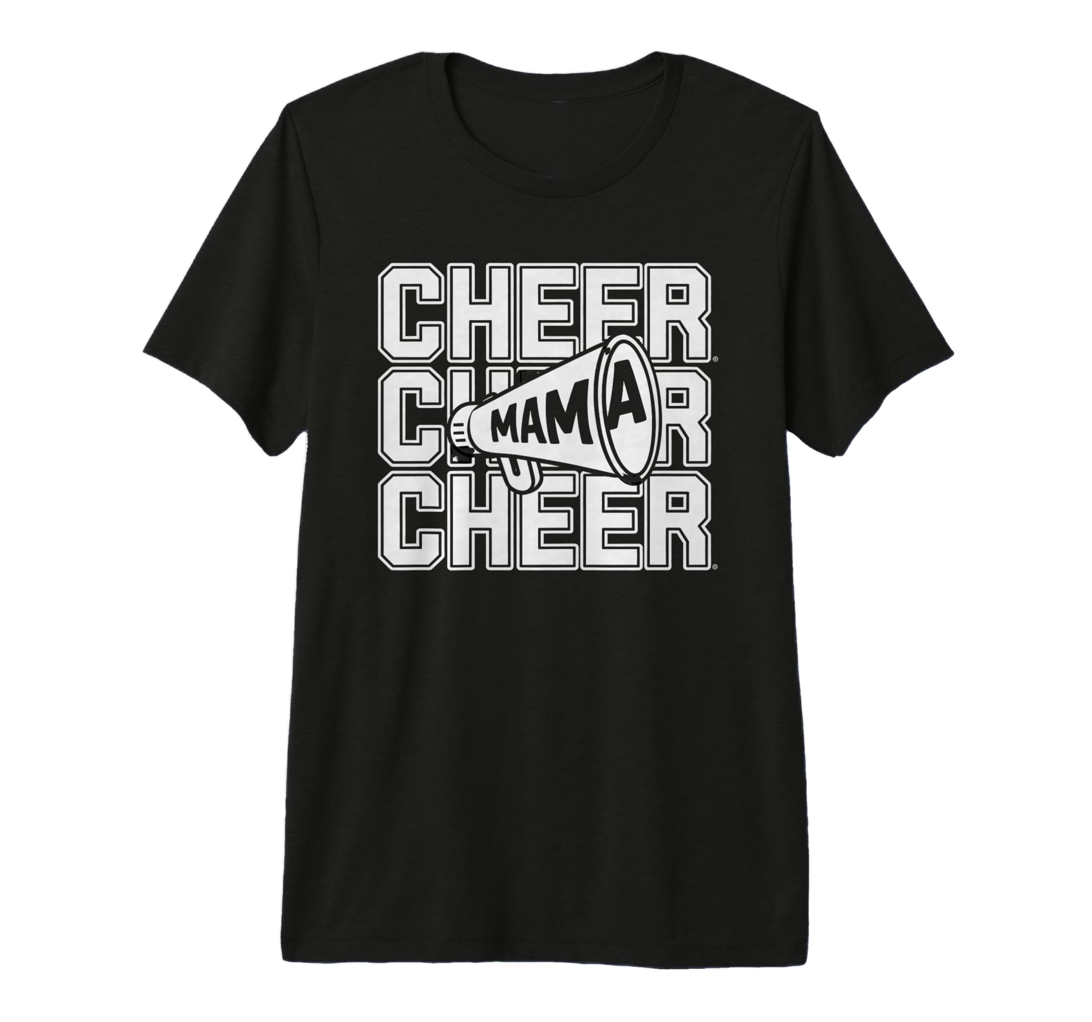 Cheer Mom Mother Bow Cheerleader T-Shirt - Custom Art Print for Adults - T-Shirt, Sweatshirt, Hoodie