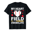 My Heart Is That Field Ballpark Mama T-Shirt - Graphic Print for Adults - T-Shirt, Sweatshirt, Hoodie