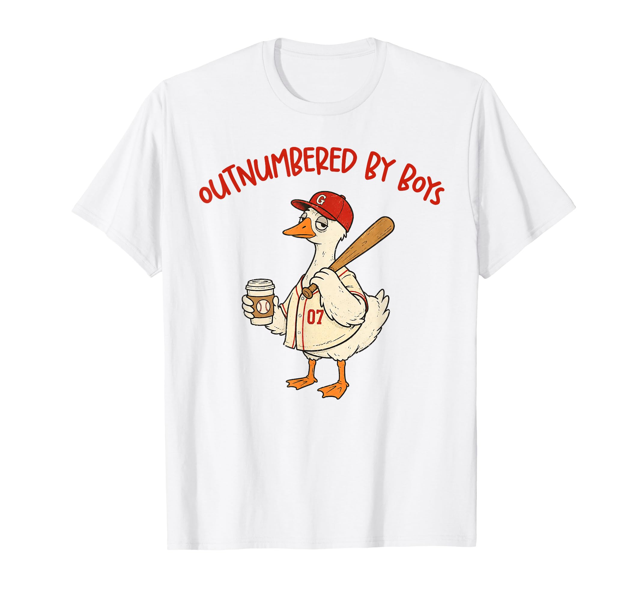 Baseball Mom Goose Exhausted Mama T-Shirt - Novelty Apparel Unisex - T-Shirt, Sweatshirt, Hoodie
