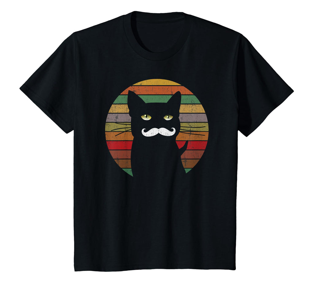 1970 Gift 70S Sunset Moustache Cat T-Shirt - Trendy Graphic Men Women - T-Shirt, Sweatshirt, Hoodie