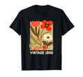 1992 Boho Floral Flower 32Nd Birthday T-Shirt - Minimalist Print Unisex - T-Shirt, Sweatshirt, Hoodie
