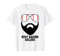 Busy Raising Ballers Funny Baseball Dad T-Shirt - Streetwear Style Unisex - T-Shirt, Sweatshirt, Hoodie