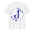 Initial J Monogram Boho Name Letter J T-Shirt - Casual Everyday Wear Unisex - T-Shirt, Sweatshirt, Hoodie