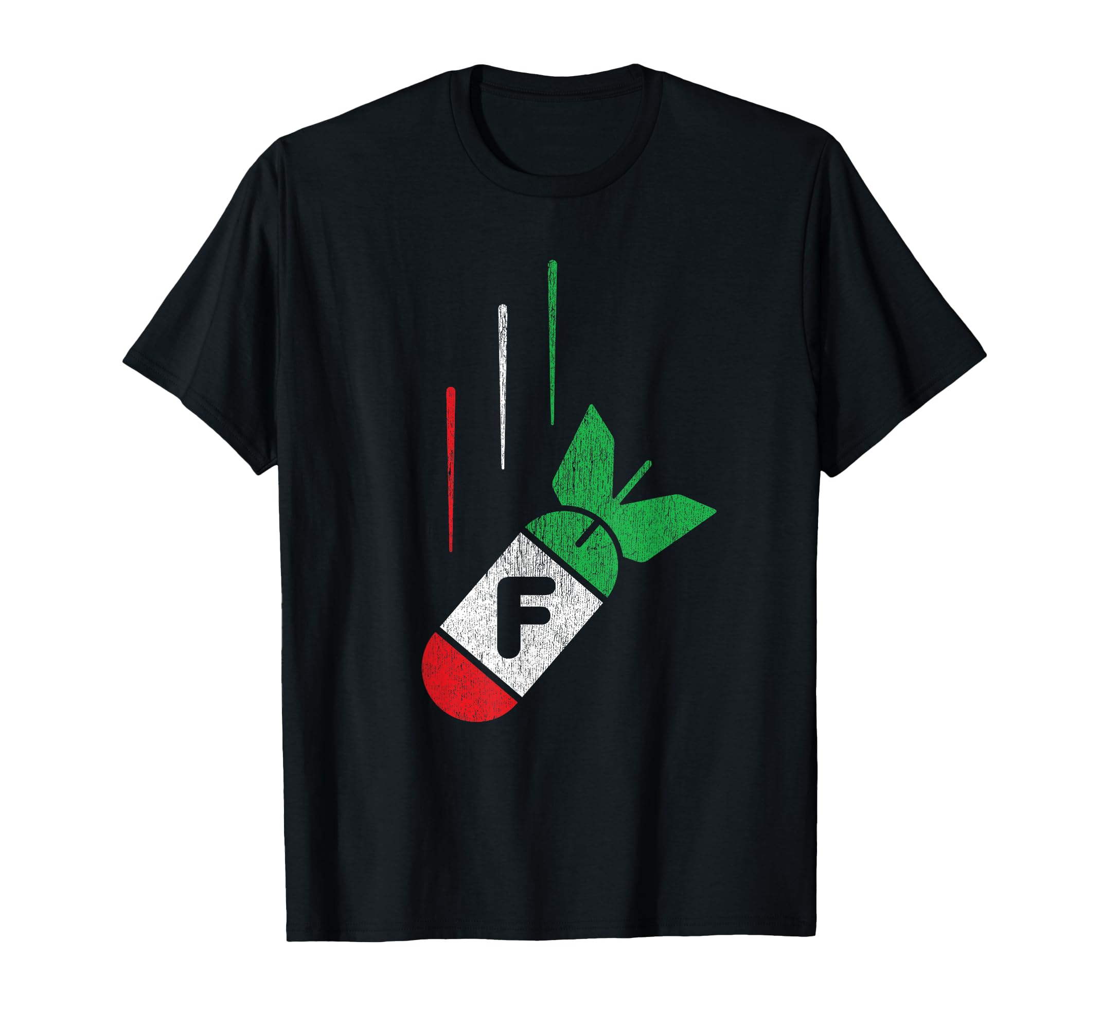 Distressed Italians Drop F Bomb T-Shirt - Graphic Print for Adults - T-Shirt, Sweatshirt, Hoodie