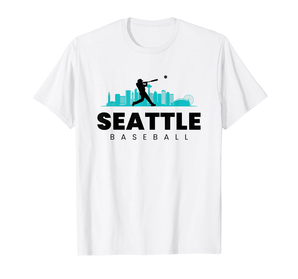 Seattle Baseball Minimalist T-Shirt - Fun Novelty Design for Adults - T-Shirt, Sweatshirt, Hoodie