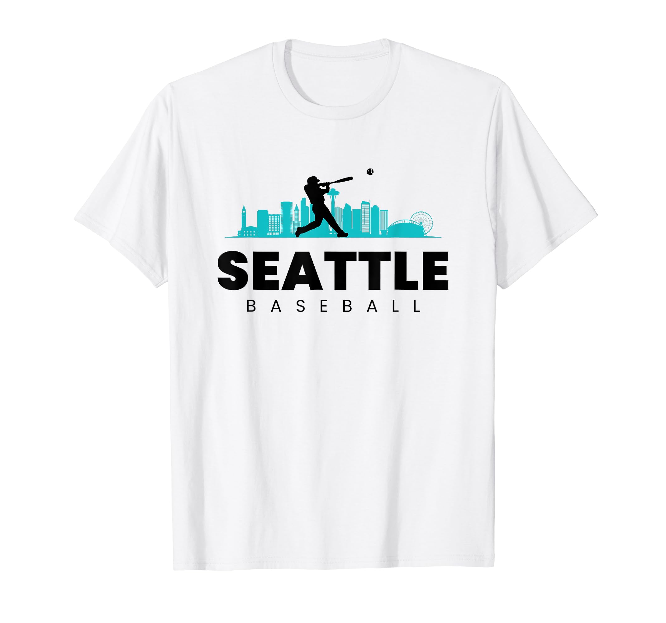 Seattle Baseball Minimalist T-Shirt - Fun Novelty Design for Adults - T-Shirt, Sweatshirt, Hoodie