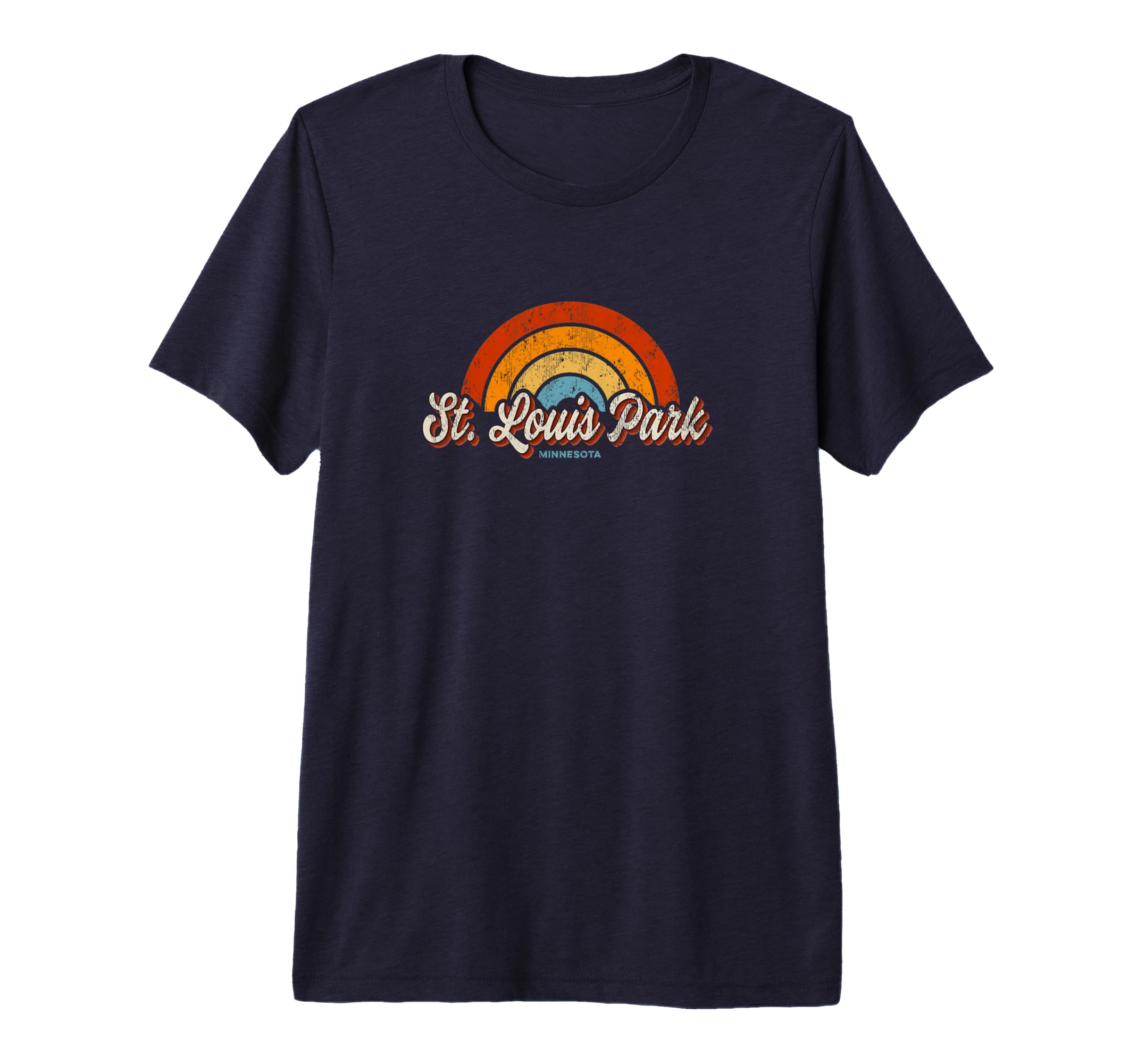 St Louis Park Minnesota Mn Rainbow 70S T-Shirt - Trendy Graphic Men Women - T-Shirt, Sweatshirt, Hoodie
