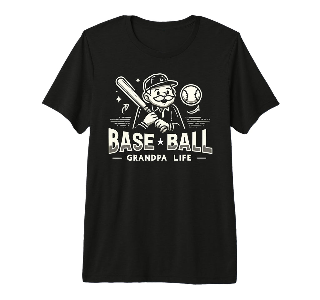 Baseball Grandpa Grandfather T-Shirt - Casual Everyday Wear for Adults - T-Shirt, Sweatshirt, Hoodie