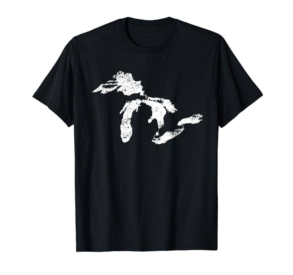 Distressed Great Lakes T-Shirt - Graphic Print for Adults - T-Shirt, Sweatshirt, Hoodie