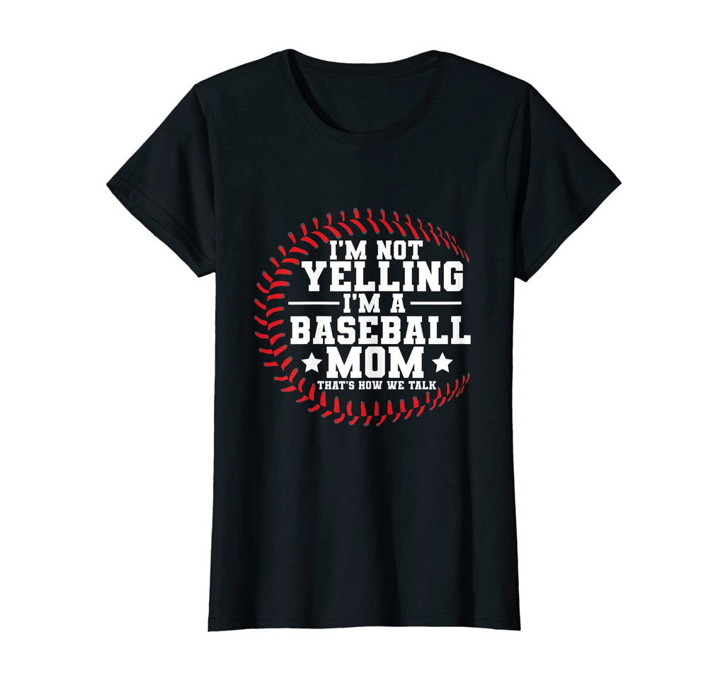 Womens Baseball Baseball Mom T-Shirt - Custom Art Print for Adults - T-Shirt, Sweatshirt, Hoodie
