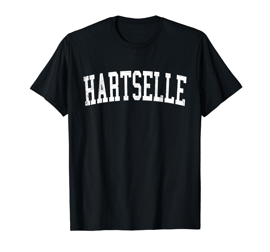 Hartselle Al Distressed White Varsity T-Shirt - Fun Novelty Design Unisex - T-Shirt, Sweatshirt, Hoodie