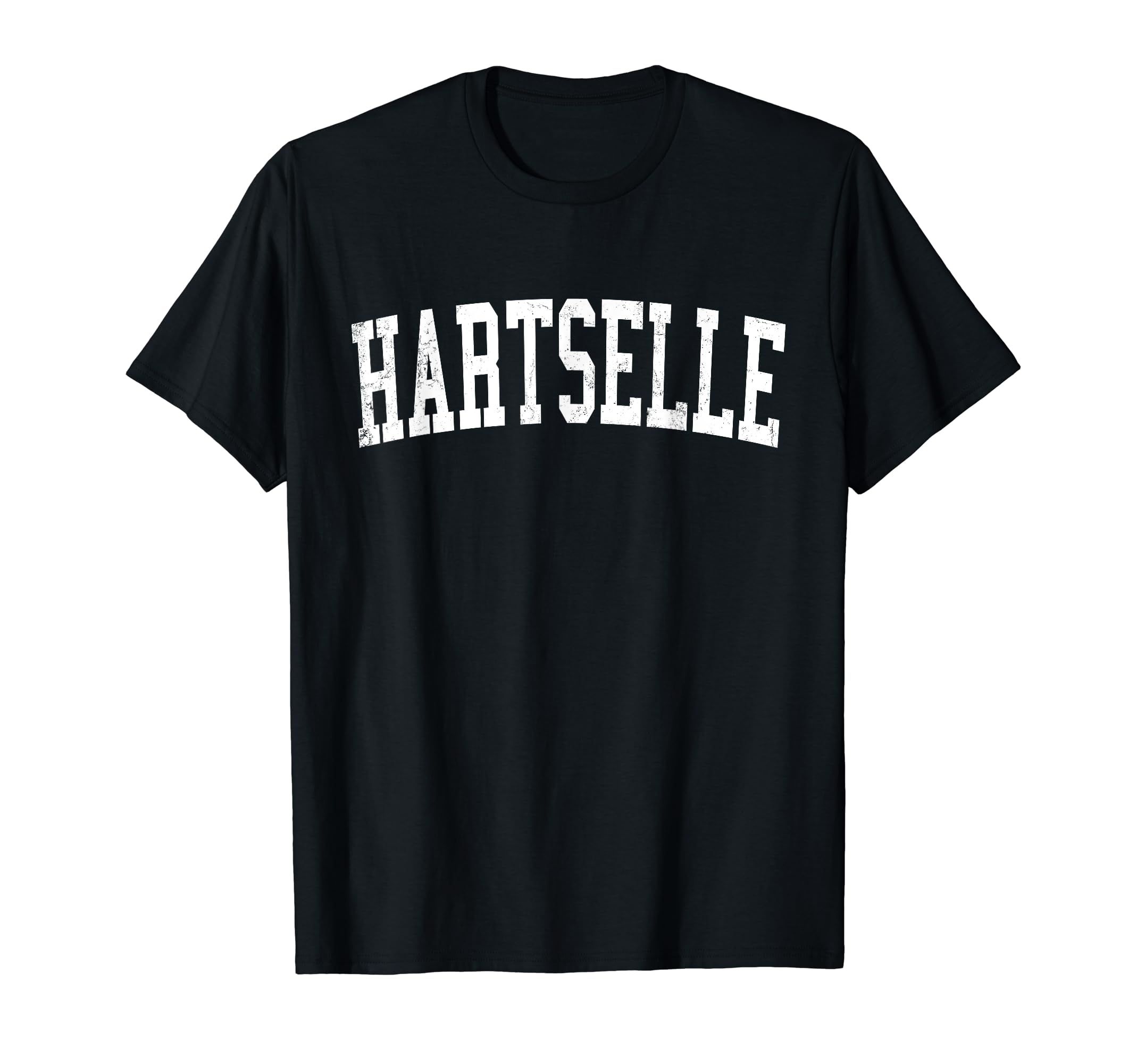 Hartselle Al Distressed White Varsity T-Shirt - Fun Novelty Design Unisex - T-Shirt, Sweatshirt, Hoodie