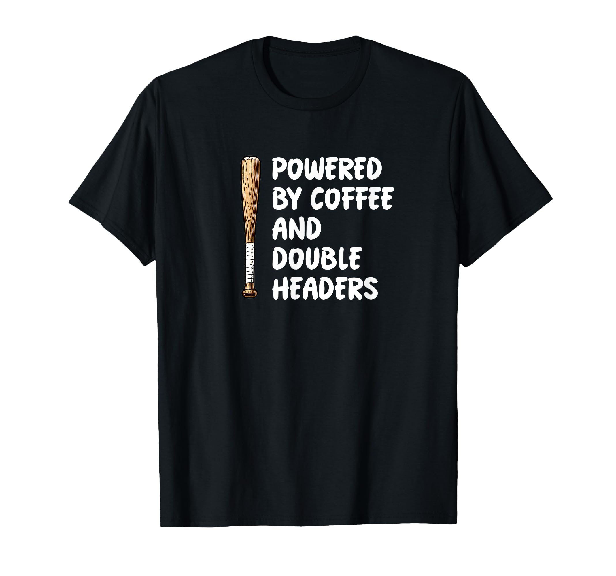 Powered Coffee And Double Headers T-Shirt - Novelty Apparel Unisex - T-Shirt, Sweatshirt, Hoodie