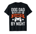 Gamer Dog Dad Day Gamer Night Dog T-Shirt - Aesthetic Graphic Men Women - T-Shirt, Sweatshirt, Hoodie