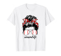Mom Life Baseball Life Messy Bun T-Shirt - Casual Everyday Wear Unisex - T-Shirt, Sweatshirt, Hoodie