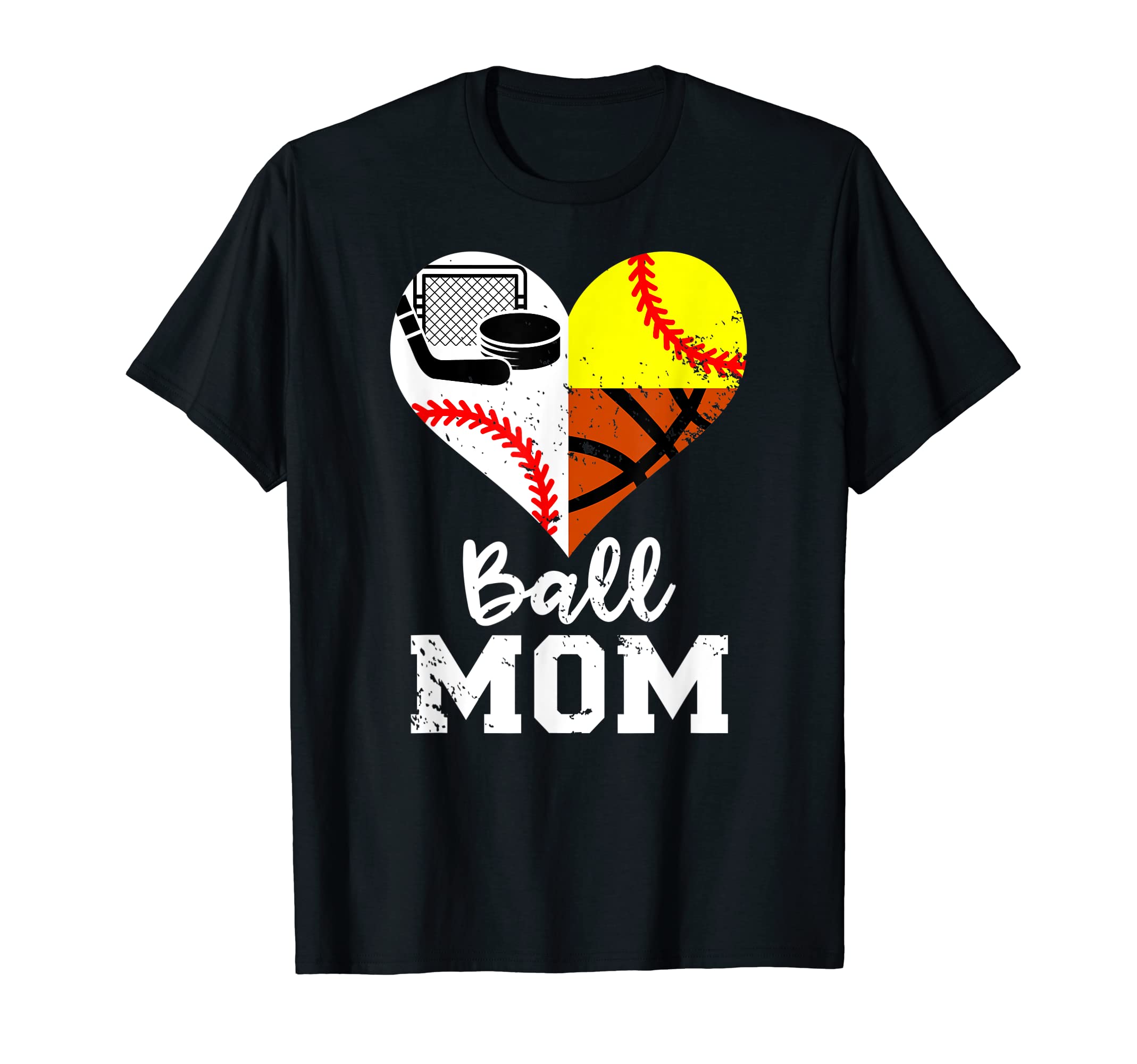 Ball Mom Funny Baseball Softball T-Shirt - Custom Art Print Unisex - T-Shirt, Sweatshirt, Hoodie